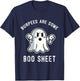 Burpees Are Boo Sheet, Ghost, Funny Halloween Gym Workout T-Shirt - T-Shirt | Navy