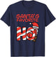 Santas Favorite Funny Naughty Adult Christmas Xmas Women T-Shirt - T-Shirt | Navy