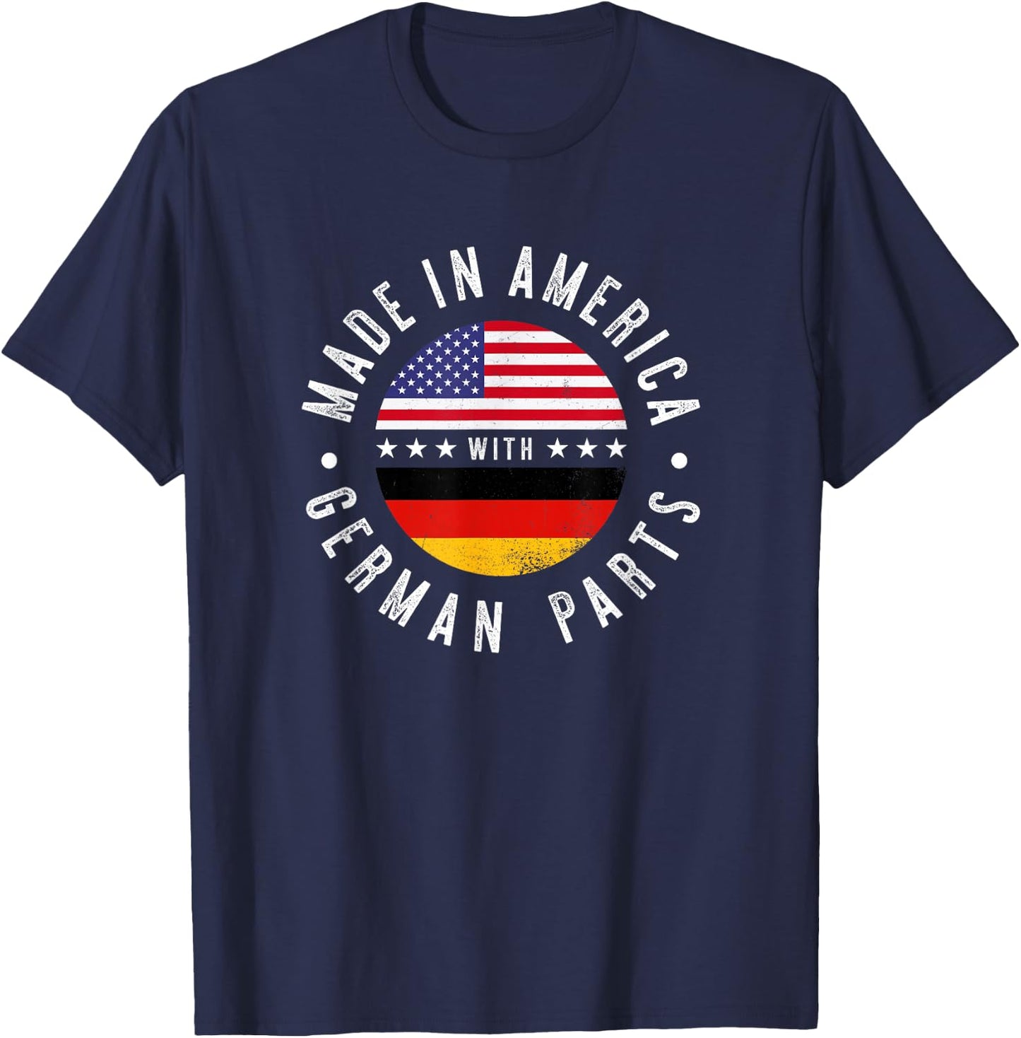 Made in America with German parts - Germany pride T-Shirt - T-Shirt | Navy