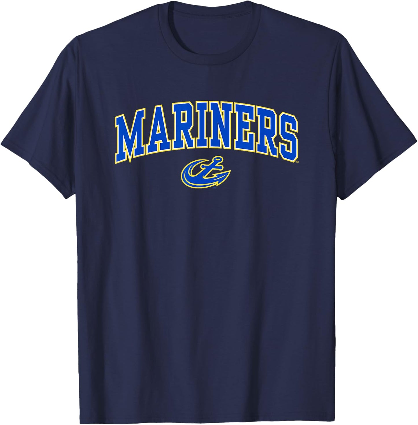 Maine Maritime Mariners Arch Over Officially Licensed T-Shirt - T-Shirt | Navy