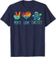 Peace Love and Turtles T-Shirt - T-Shirt | Navy