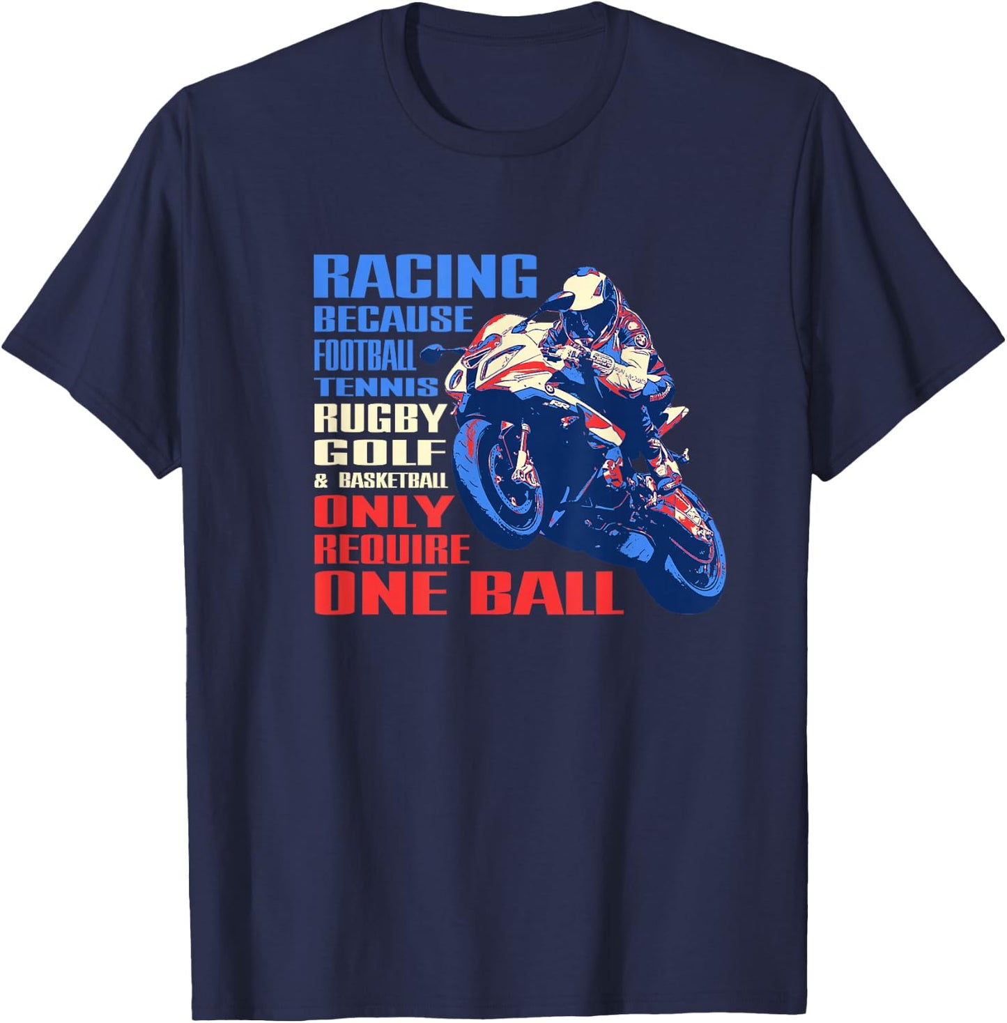 Funny Super Bike Motorcycle Championship Racing T shirt T-Shirt - T-Shirt | Navy