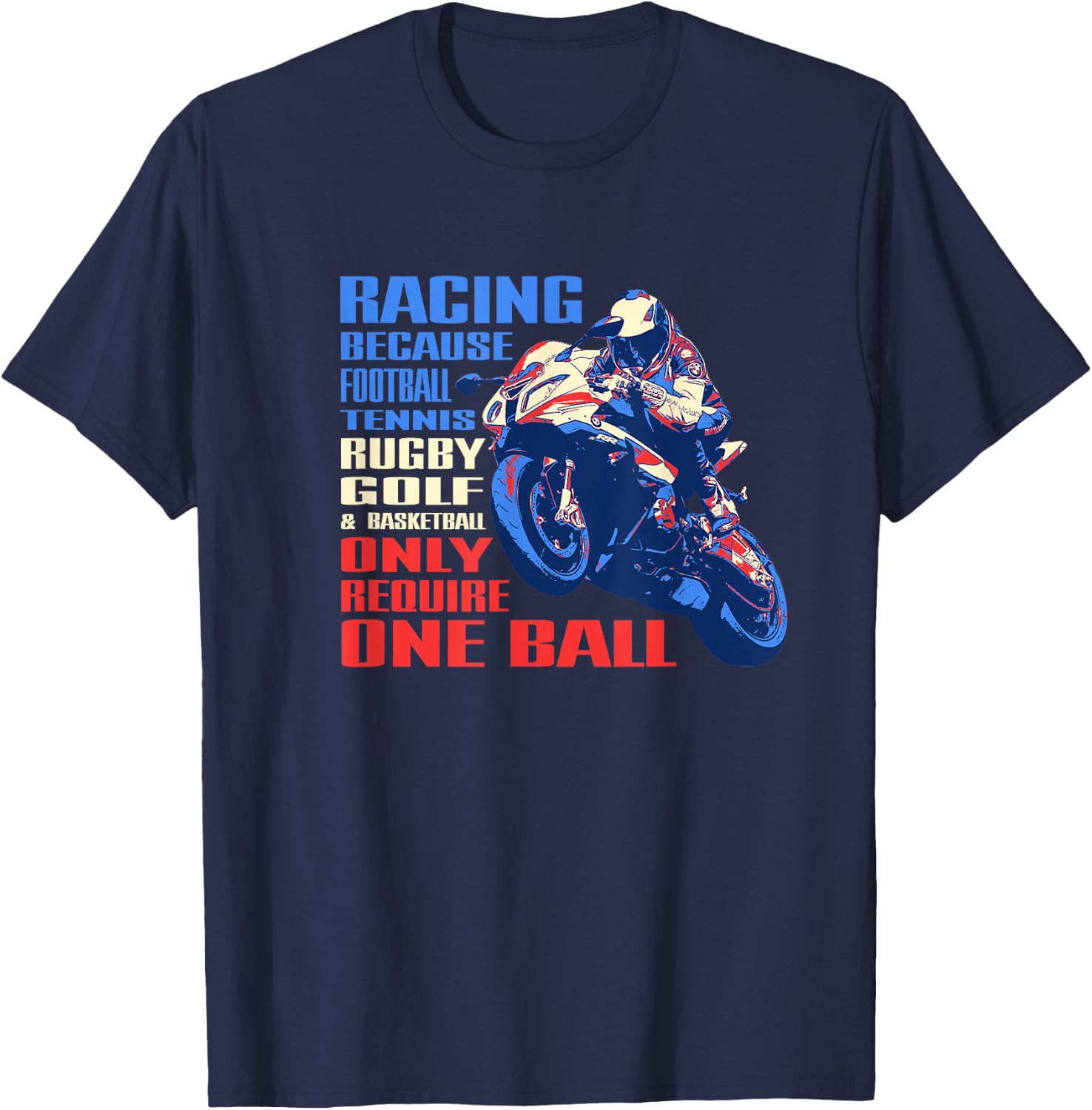 Funny Super Bike Motorcycle Championship Racing T shirt T-Shirt - T-Shirt | Navy