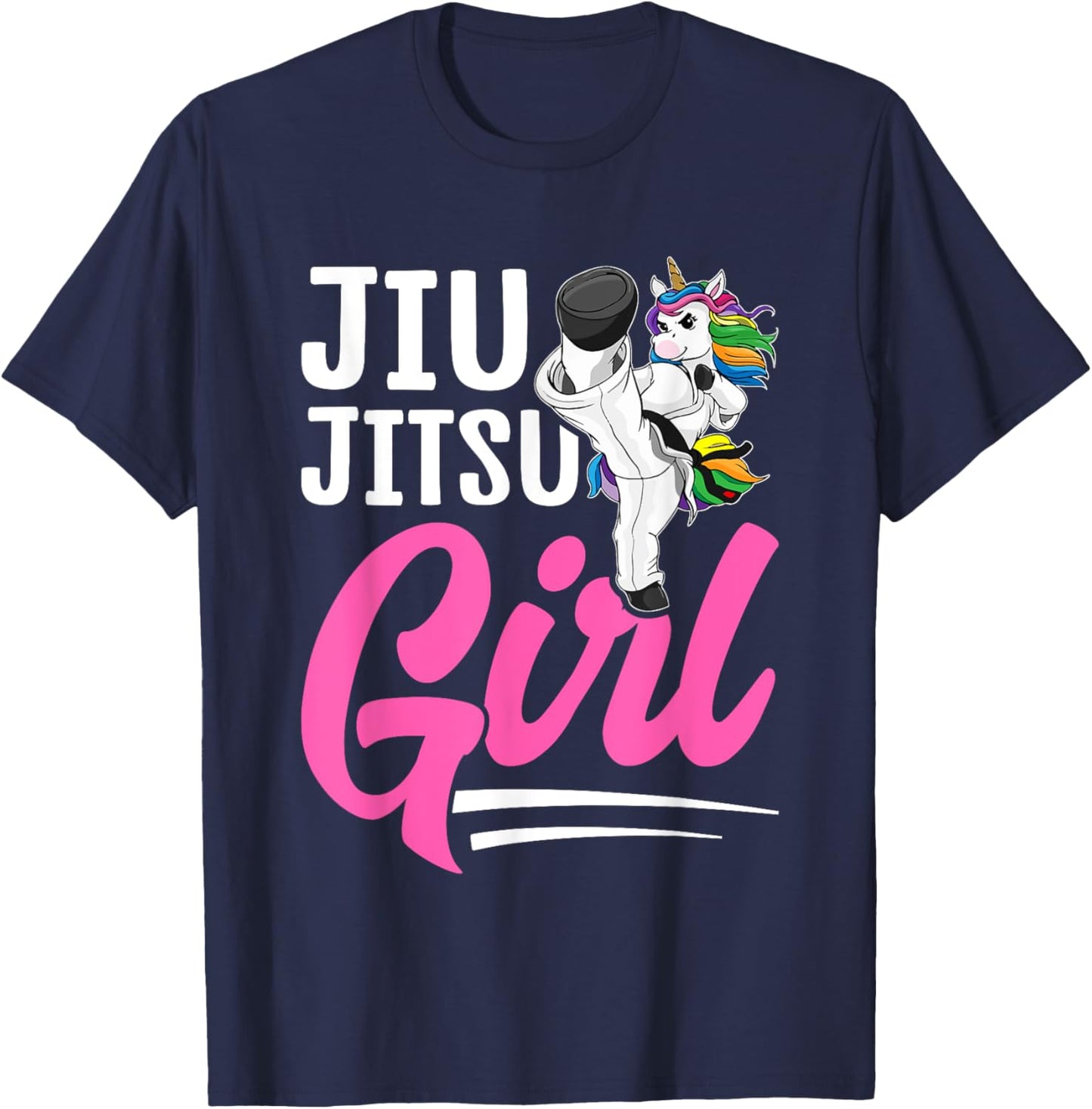 Jiu Jitsu Girl BJJ Girl Martial Arts T-Shirt - T-Shirt | Navy
