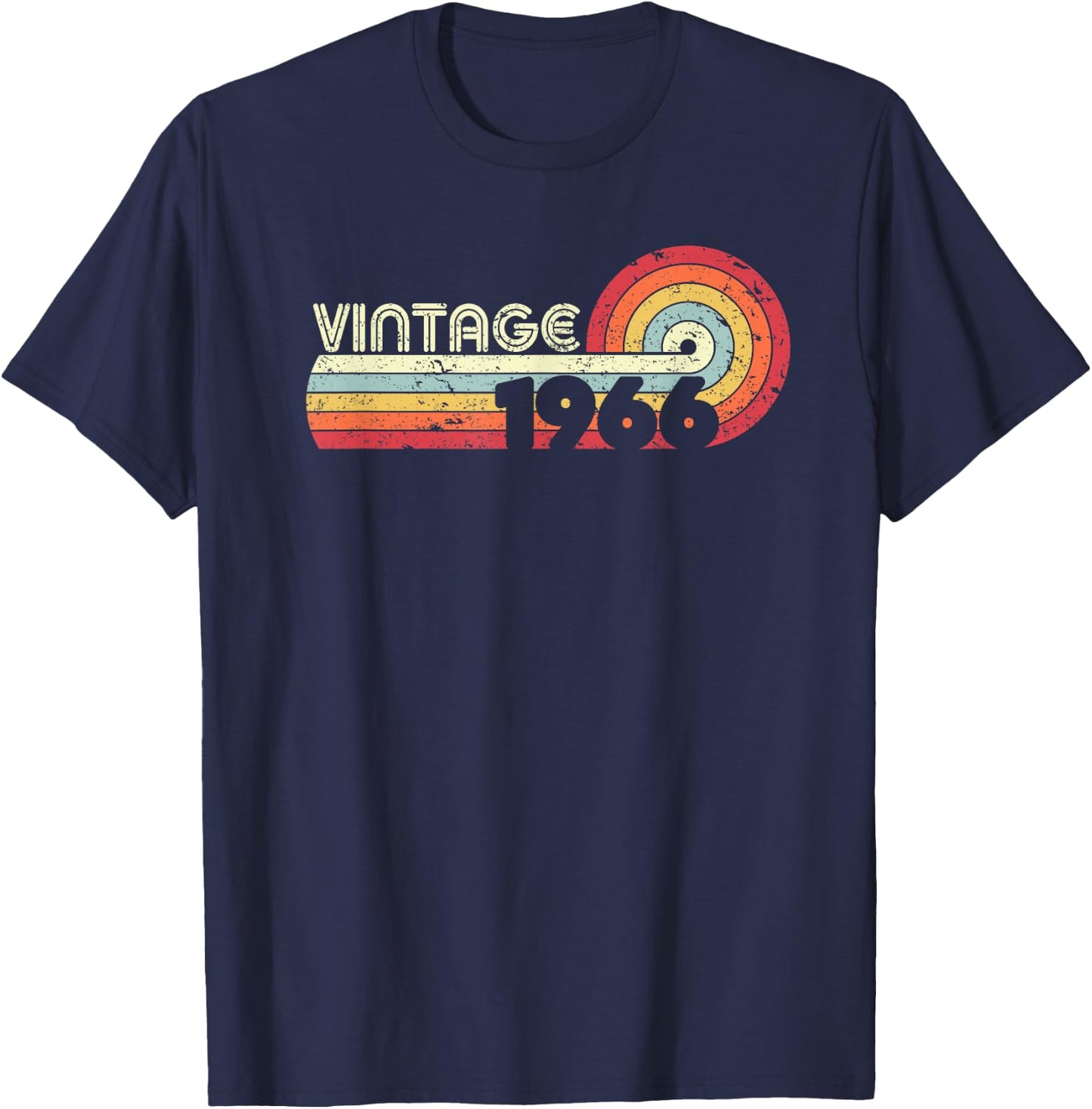 1966 Vintage Shirt, Birthday Gift . Retro Style T-Shirt - T-Shirt | Navy