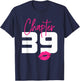 39 and Blessed Chapter 39 Year Old Gifts 39th Birthday Party T-Shirt - T-Shirt | Navy