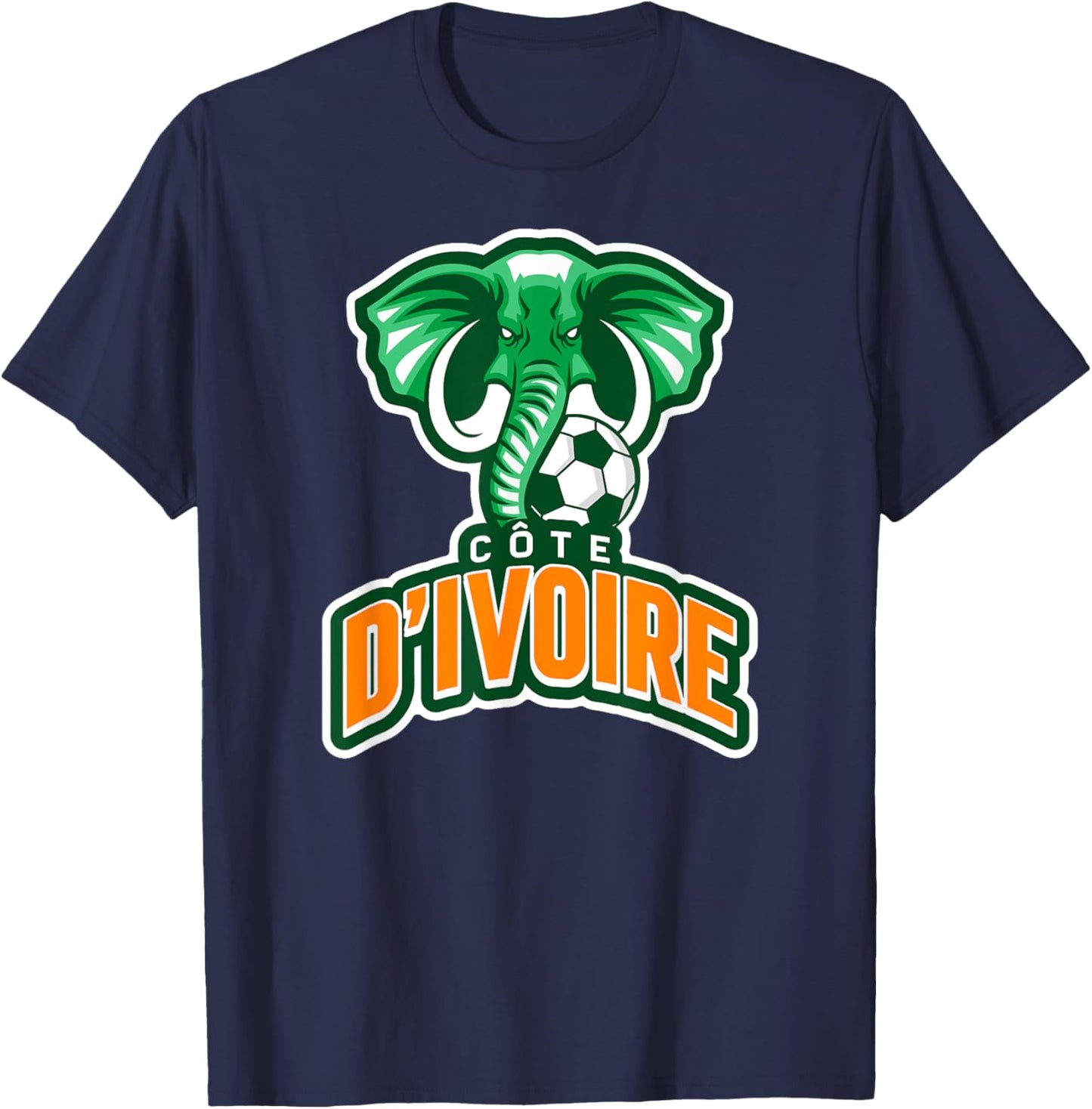 Côte d'Ivoire, Ivory Coast Elephant. , Women & Kids T-Shirt - T-Shirt | Navy
