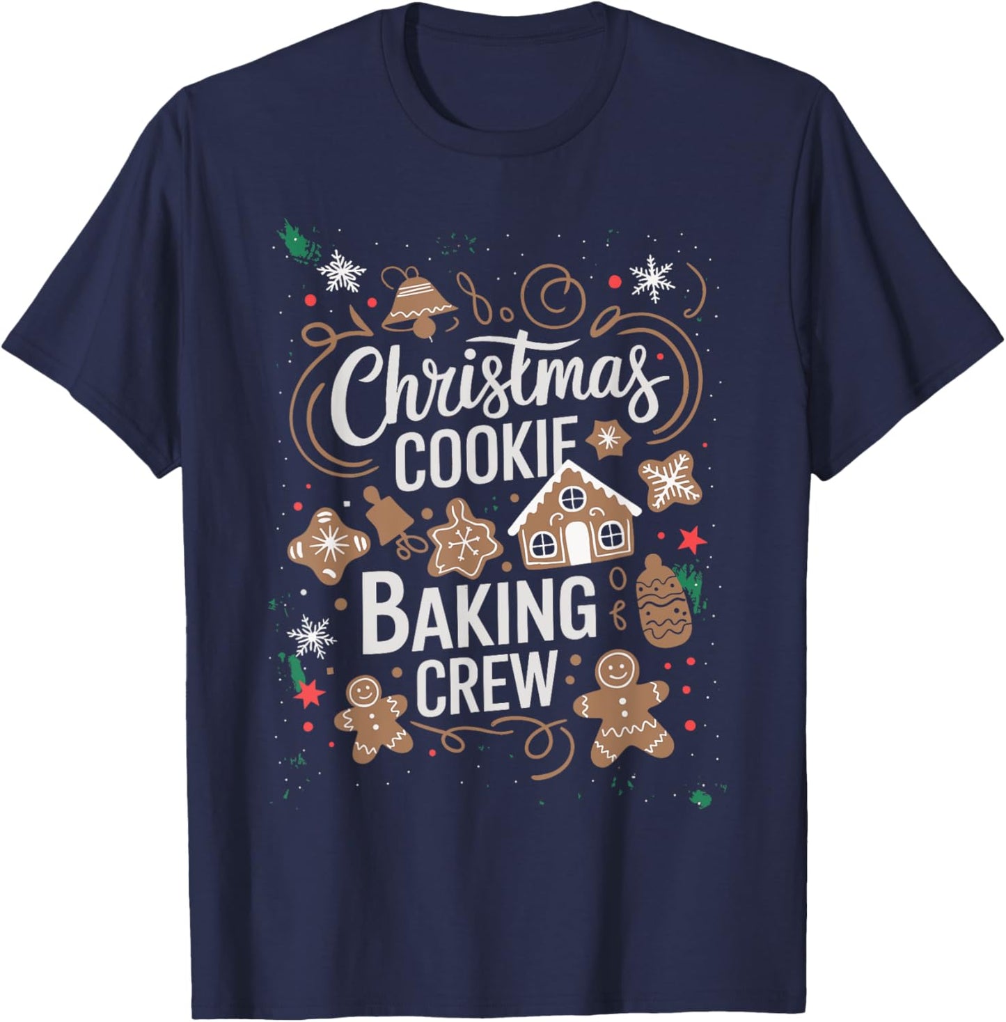 Christmas Cookie Baking Crew Family Christmas X-Mas T-Shirt - T-Shirt | Navy