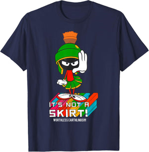 Looney Tunes Marvin The Martian It's Not A Skirt T-Shirt - T-Shirt | Navy