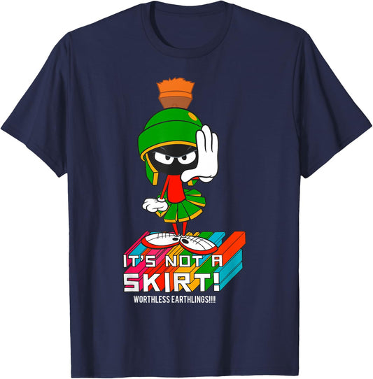 Looney Tunes Marvin The Martian It's Not A Skirt T-Shirt - T-Shirt | Navy