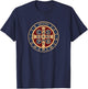 Medal of Saint Benedict Benedict Blessing Catholic T-Shirt - T-Shirt | Navy