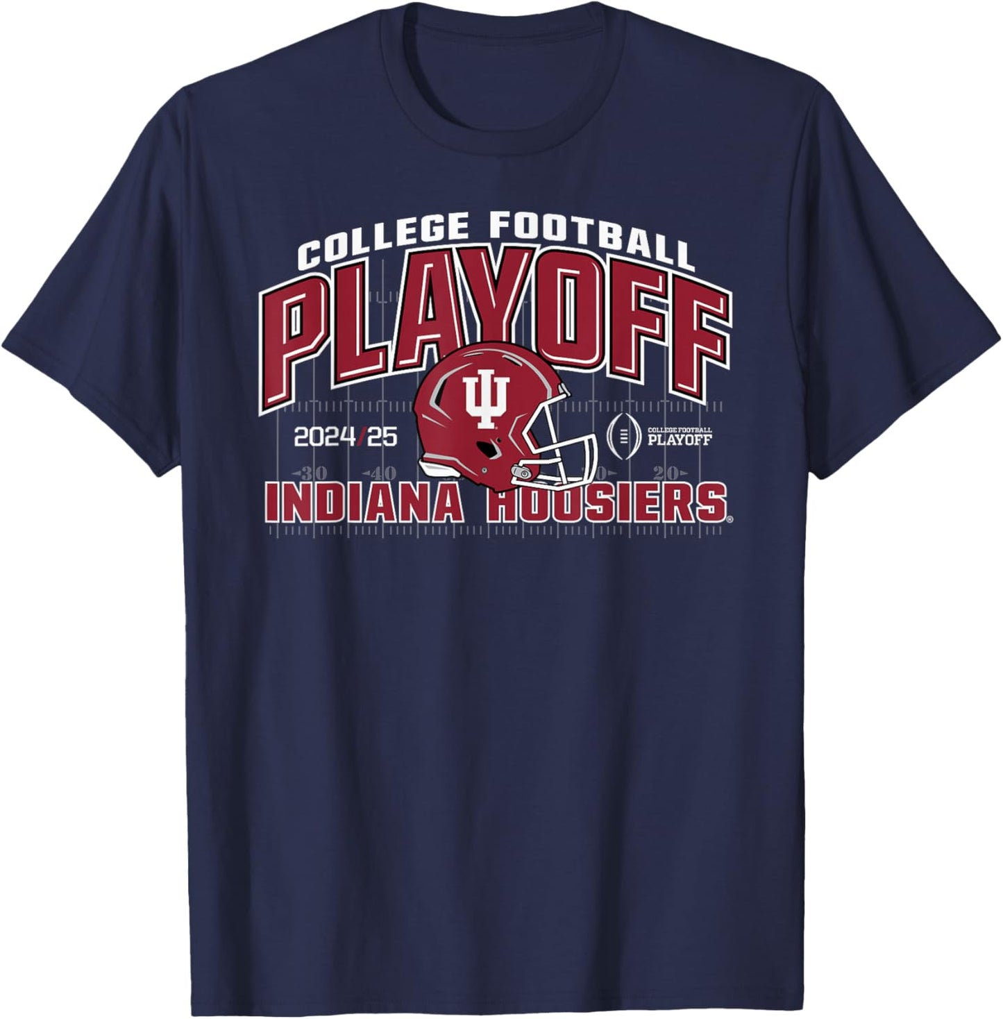 Elite Authentics Indiana Hoosiers -Adults Black Small Short Sleeve T-Shirt - T-Shirt | Navy