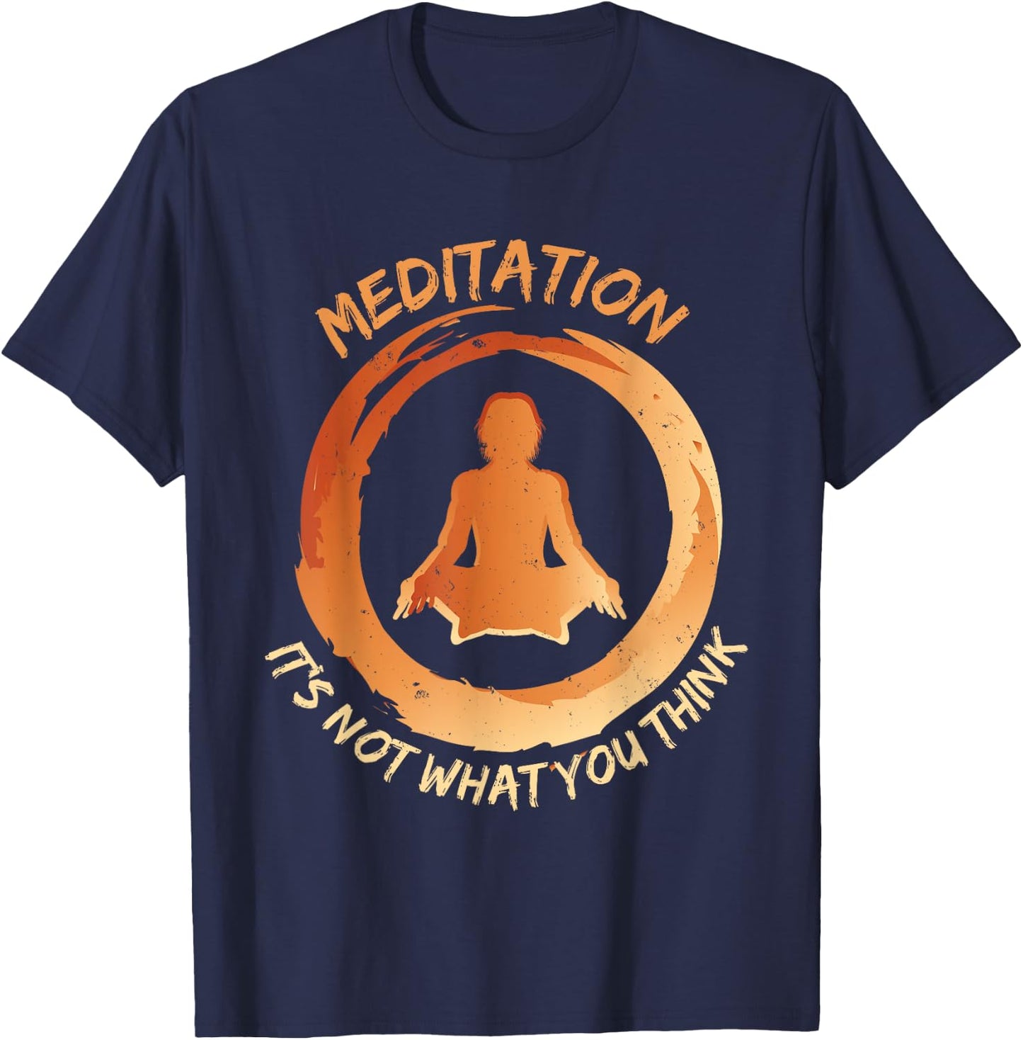 Meditation - Spirituality Zen Buddha Buddhism Om Gift T-Shirt - T-Shirt | Navy