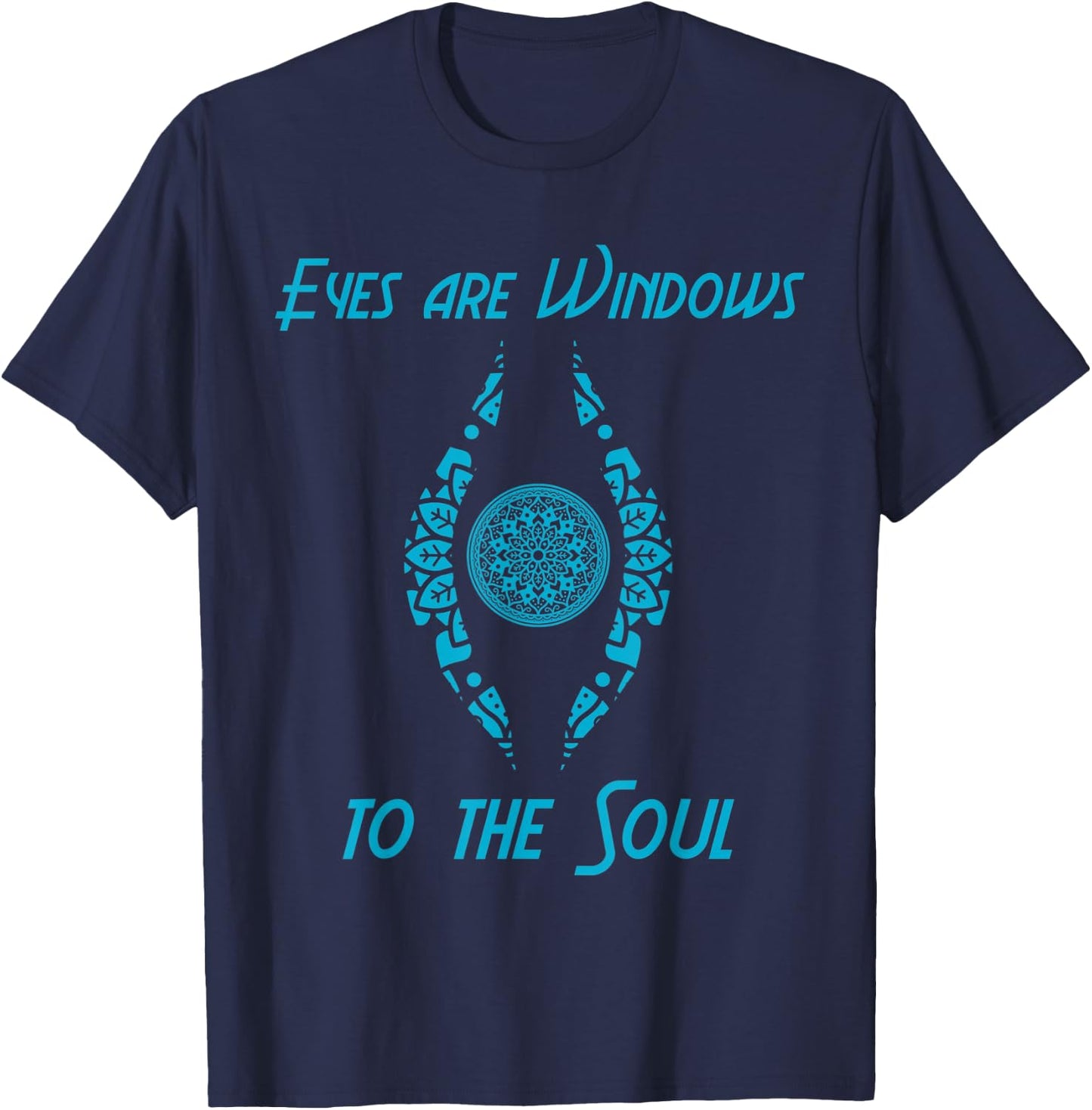 Eyes Are Windows Soul Buddha Zen Meditation Spiritual Gift T-Shirt - T-Shirt | Navy