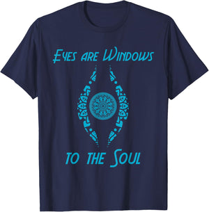 Eyes Are Windows Soul Buddha Zen Meditation Spiritual Gift T-Shirt - T-Shirt | Navy