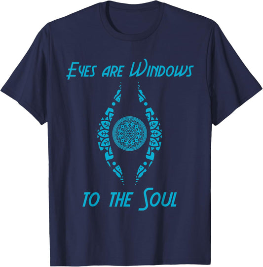 Eyes Are Windows Soul Buddha Zen Meditation Spiritual Gift T-Shirt - T-Shirt | Navy