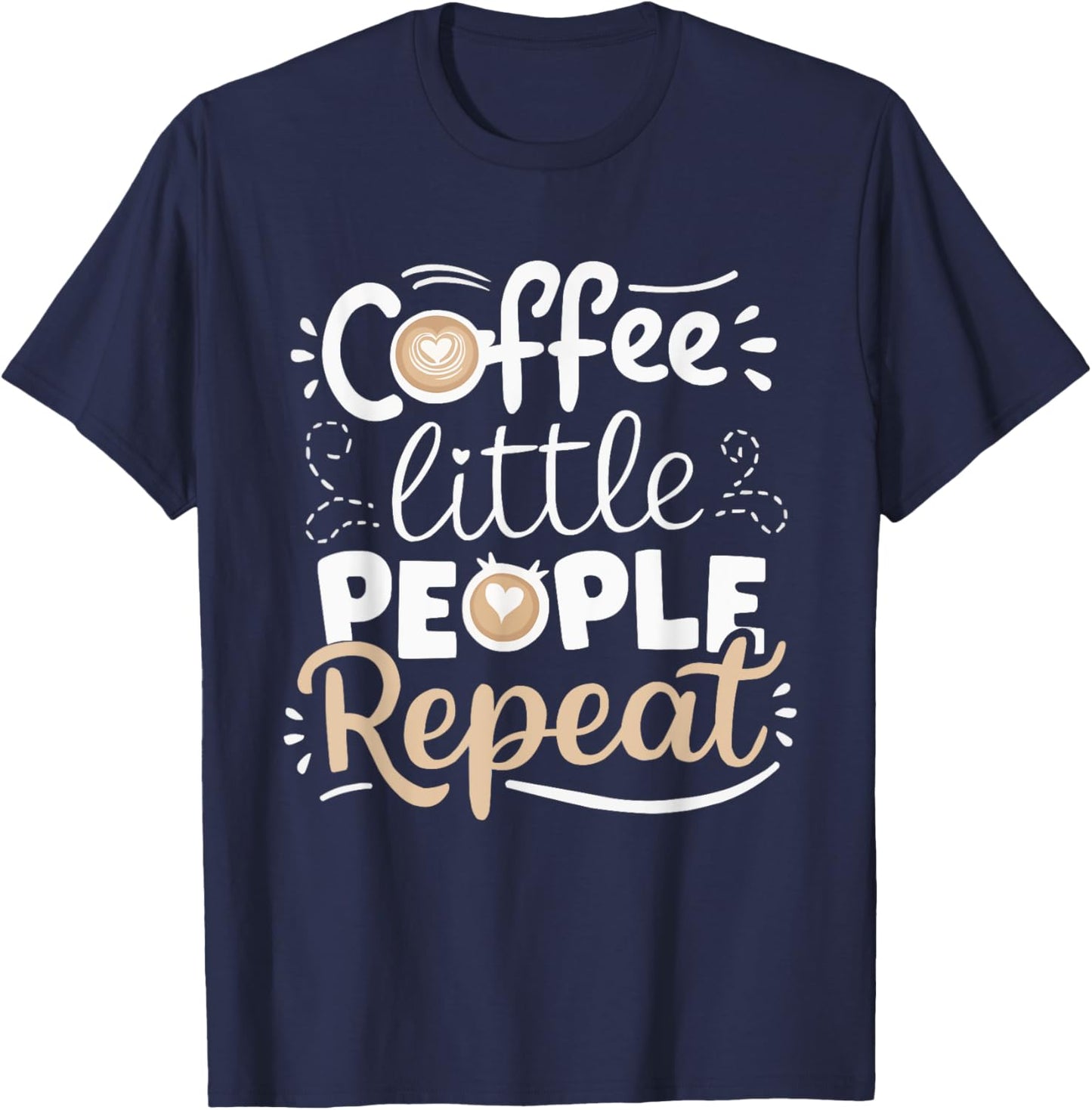 Daycare Teacher Childcare Educator SteMi Apparel Women's Black Cotton Blend Classic Fit Short Sleeve T-Shirt - T-Shirt | Navy