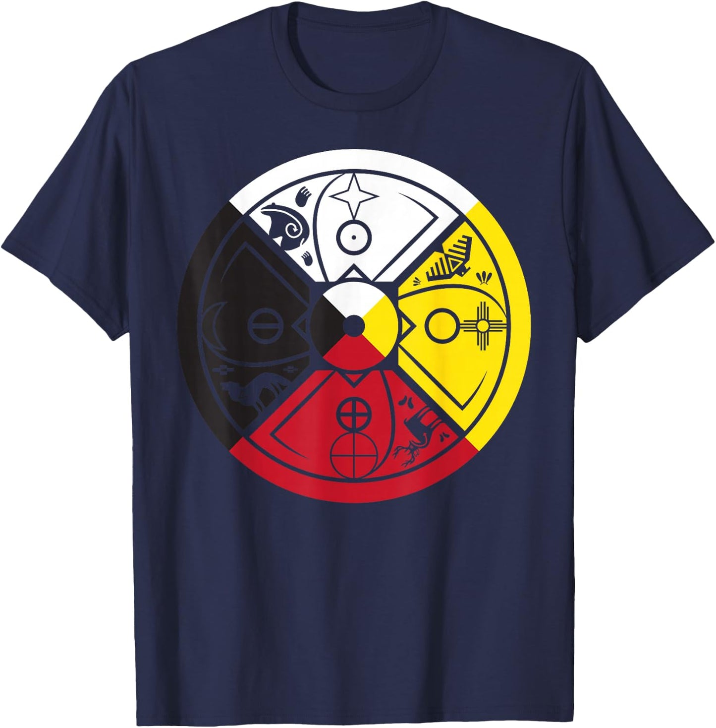 Medicine Wheel T-Shirt - T-Shirt | Navy