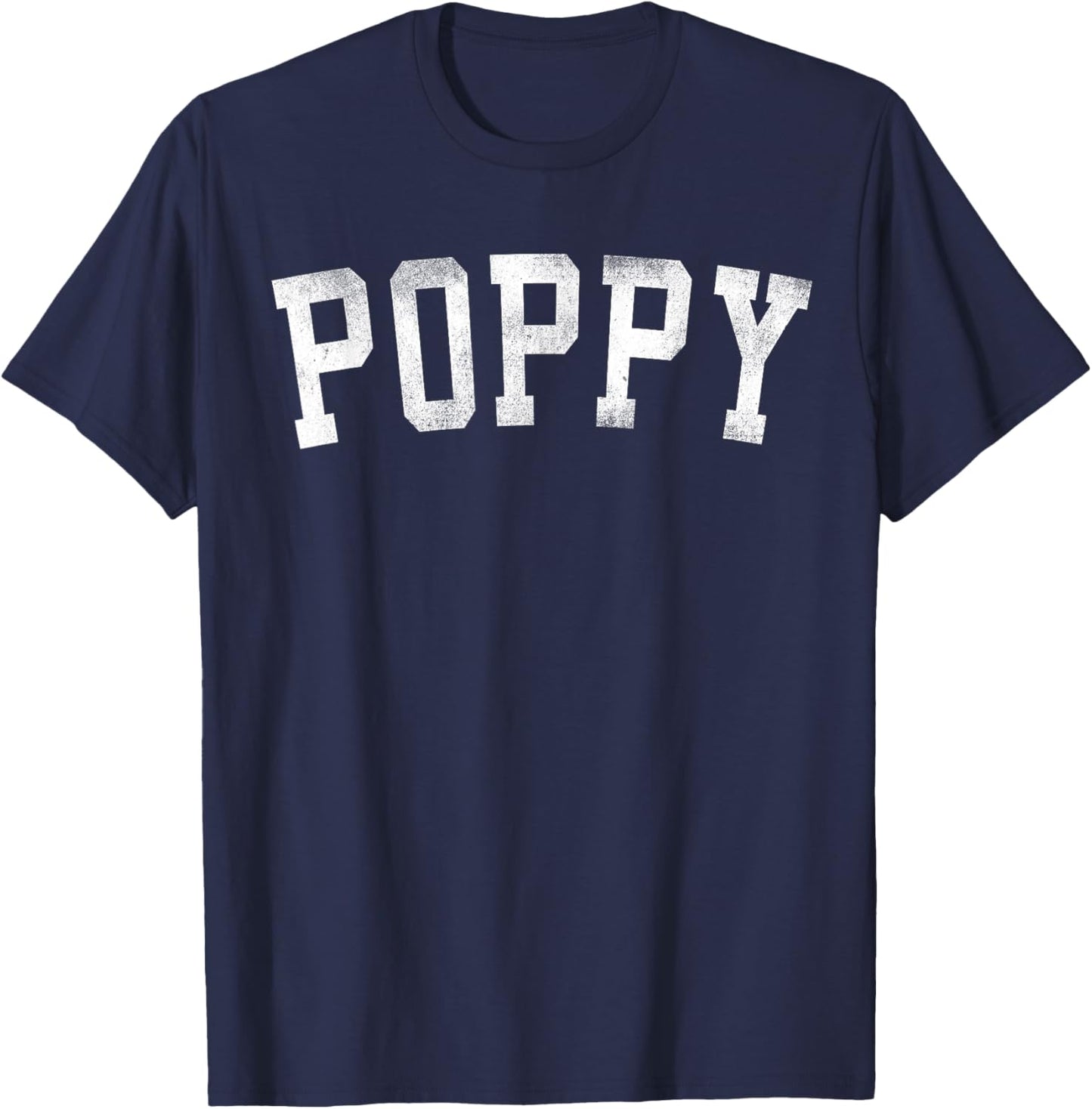 Poppy - Classic Bold Font Father's Day Poppy T-Shirt - T-Shirt | Navy