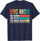 Vintage Dog Mom The Women The Myth Snack Dealer Mother's Day T-Shirt - T-Shirt | Navy