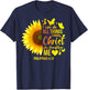Christian Sunflower Philippians 4 Pretty Bible Verse Gift T-Shirt - T-Shirt | Navy