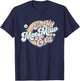 in My Meemaw Era Groovy Retro T-Shirt - T-Shirt | Navy