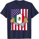 Mexico Flag Blood Inside Me Home Pride Mexican American Gift T-Shirt - T-Shirt | Navy