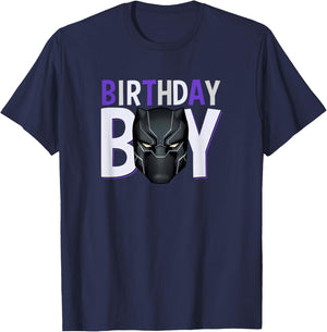 Marvel Avengers Black Panther Birthday Boy Small T-Shirt - T-Shirt | Navy