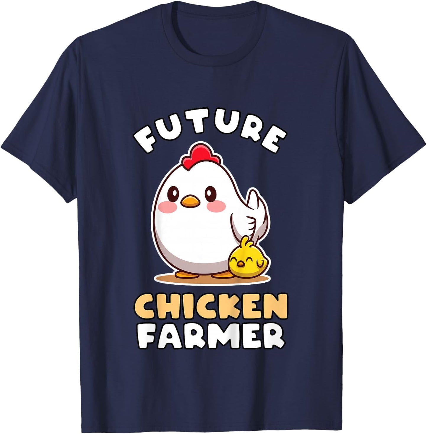 Future Chicken Farmer Gift Farmer Kids T-Shirt - T-Shirt | Navy