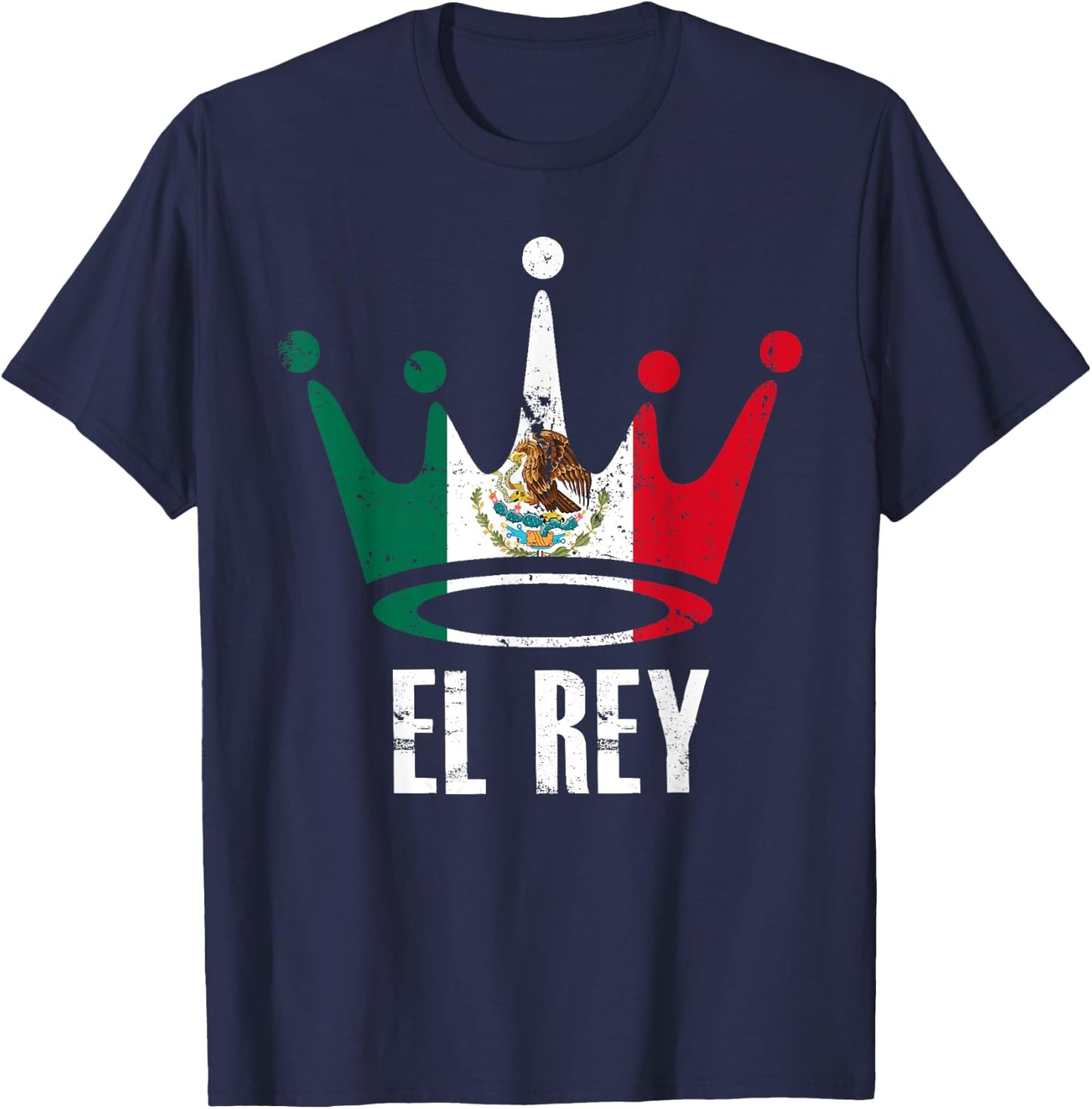 El Rey Mexican Flag T-Shirt - T-Shirt | Navy