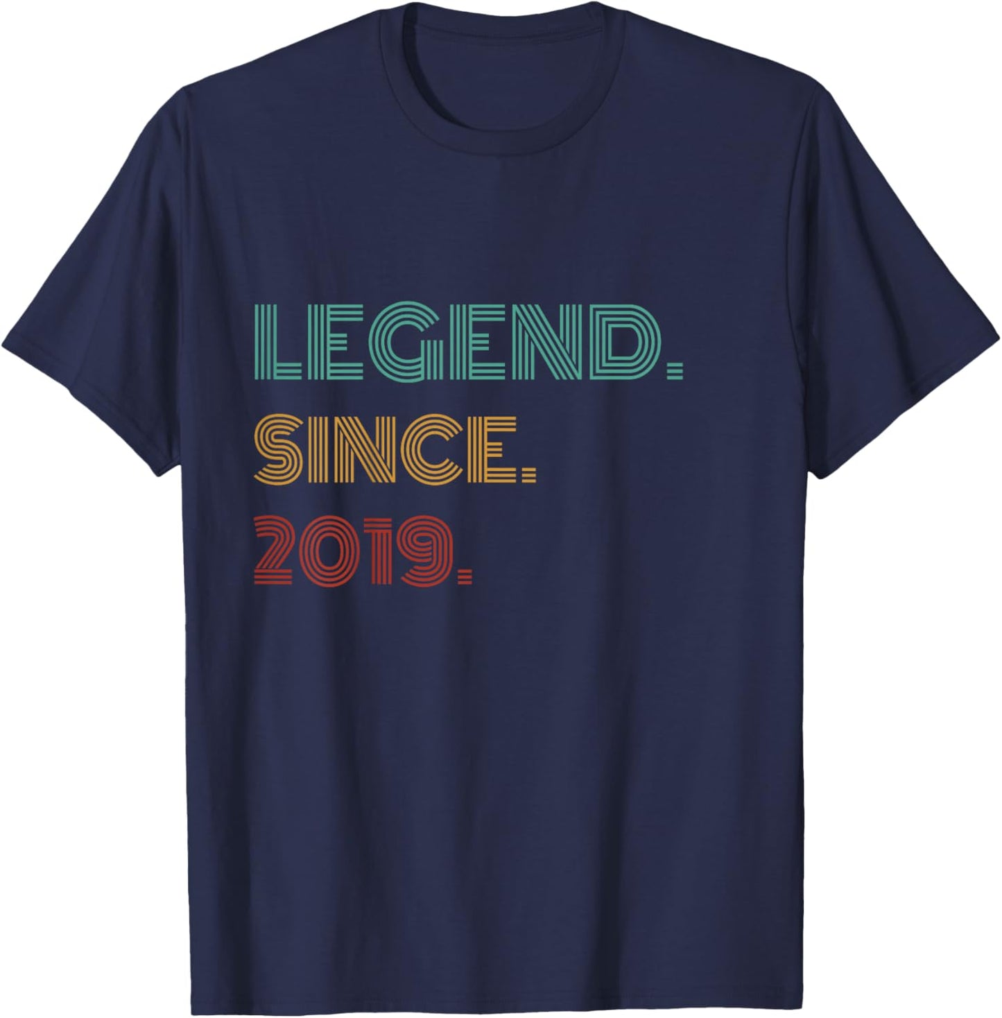7 Years Old Legend Since 2019 7th Birthday T-Shirt - T-Shirt | Navy