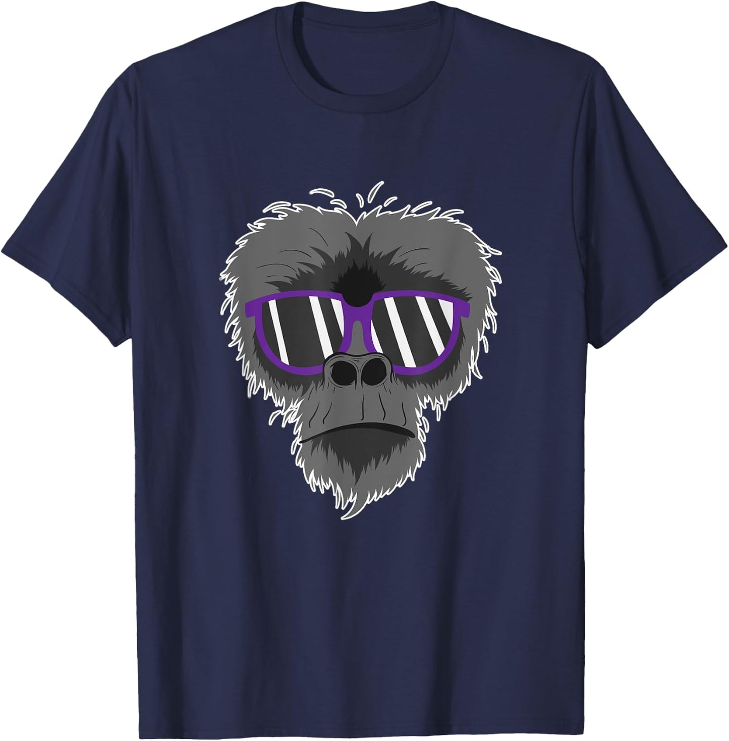 Ape with Sunglasses T-Shirt - T-Shirt | Navy