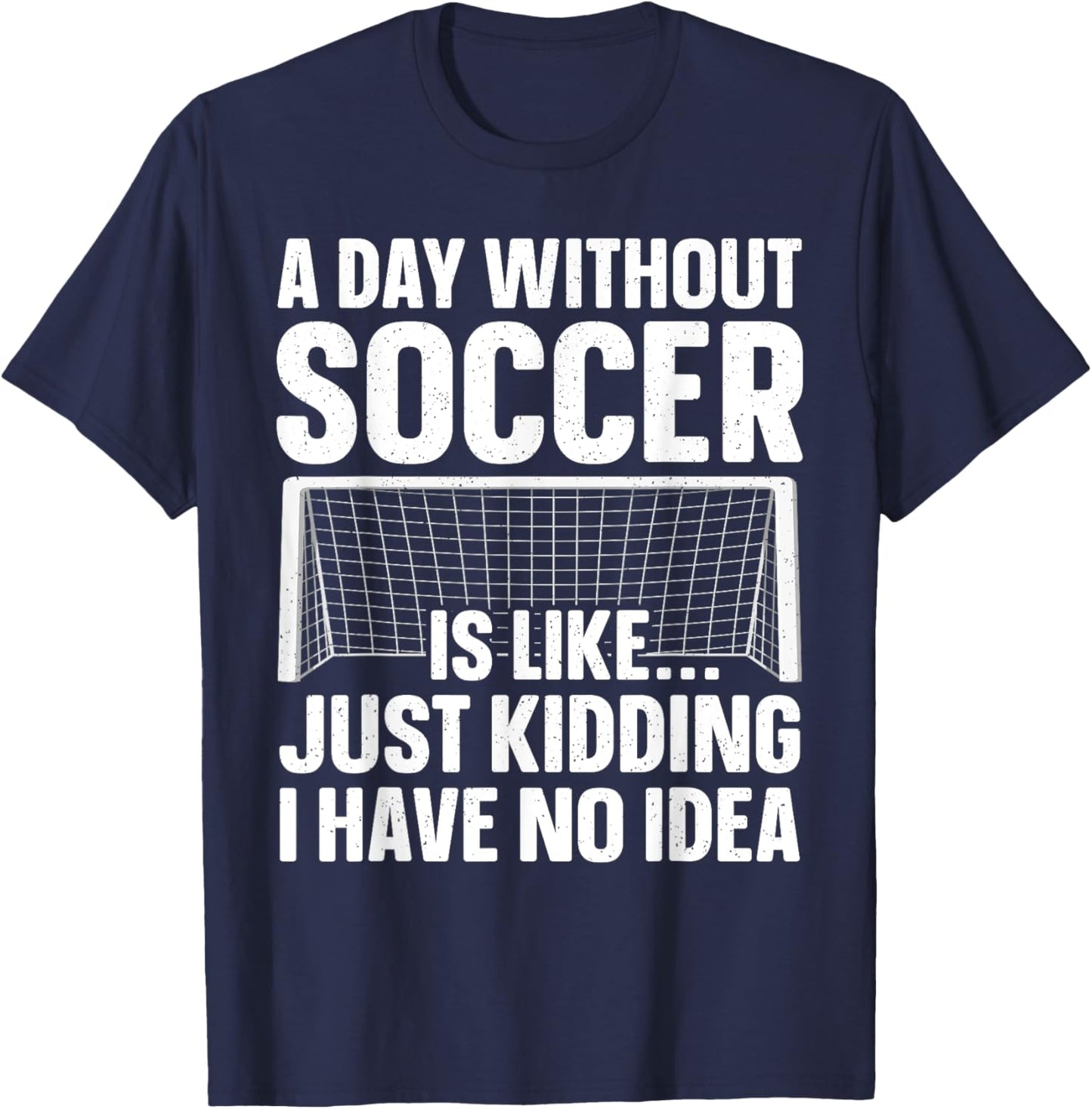 Funny Soccer Design Women Soccer Lover Soccer Player T-Shirt - T-Shirt | Navy