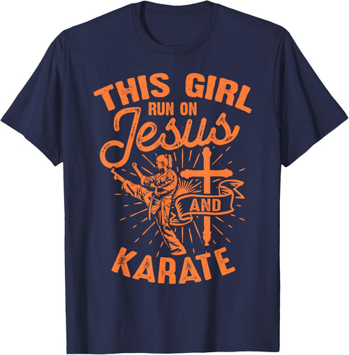 Funny Jesus Karate Gift Girl Christian Martial Art Lover