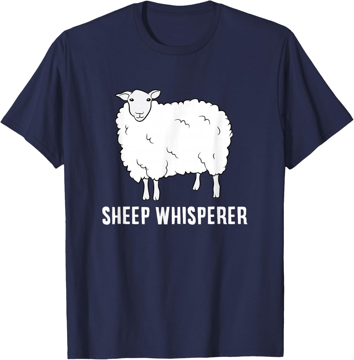 Funny Sheep Whisperer Sheep Farmer T-Shirt - T-Shirt | Navy