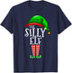Silly Elf Group Matching Family Christmas Gift Outfit Set T-Shirt - T-Shirt | Navy