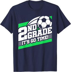 2nd Grade Soccer - Back To School - First Day Of 2nd Grade T-Shirt - T-Shirt | Navy