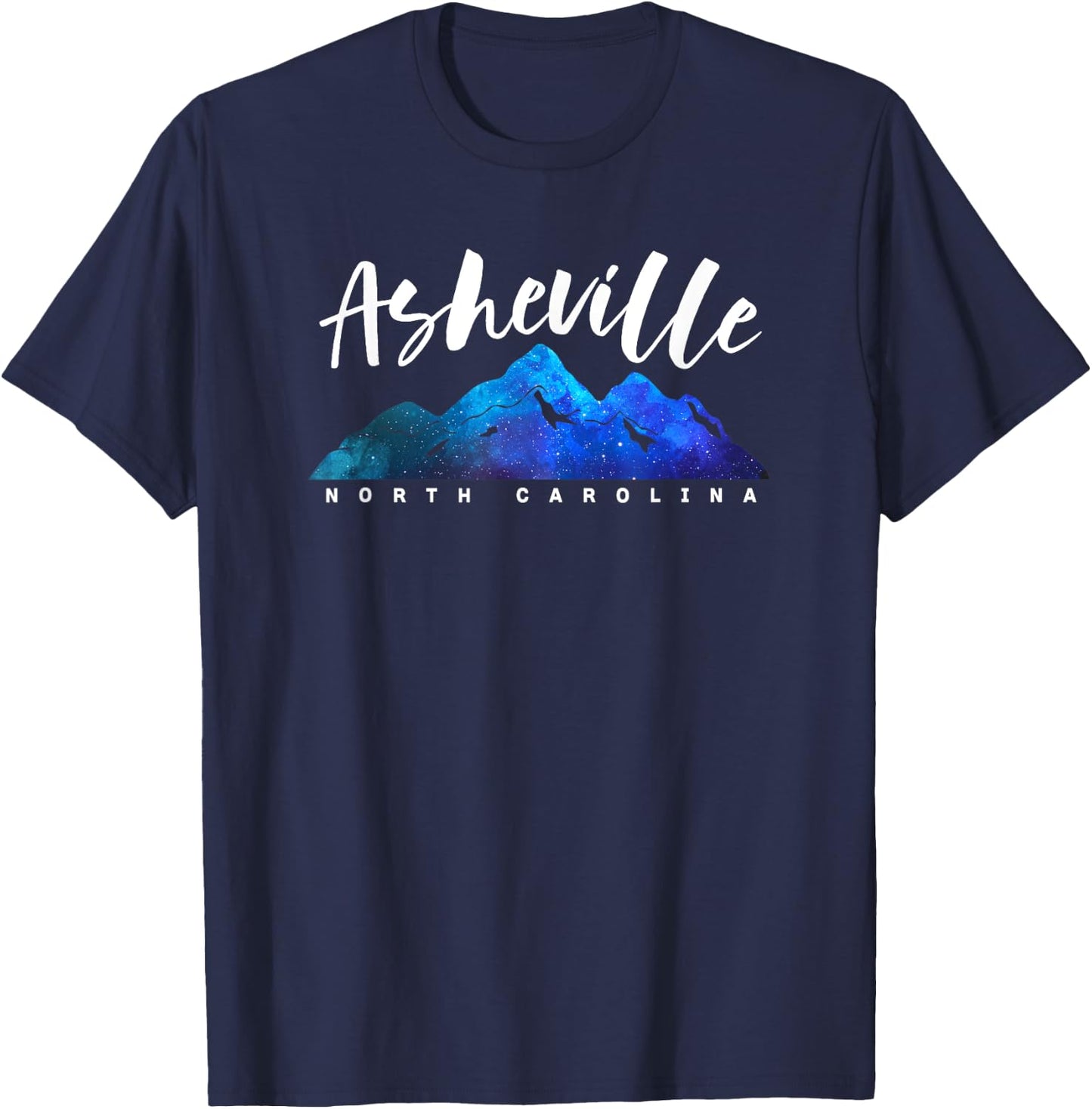 ASHEVILLE NORTH CAROLINA Camping Hiking Skiing Family Trip T-Shirt - T-Shirt | Navy