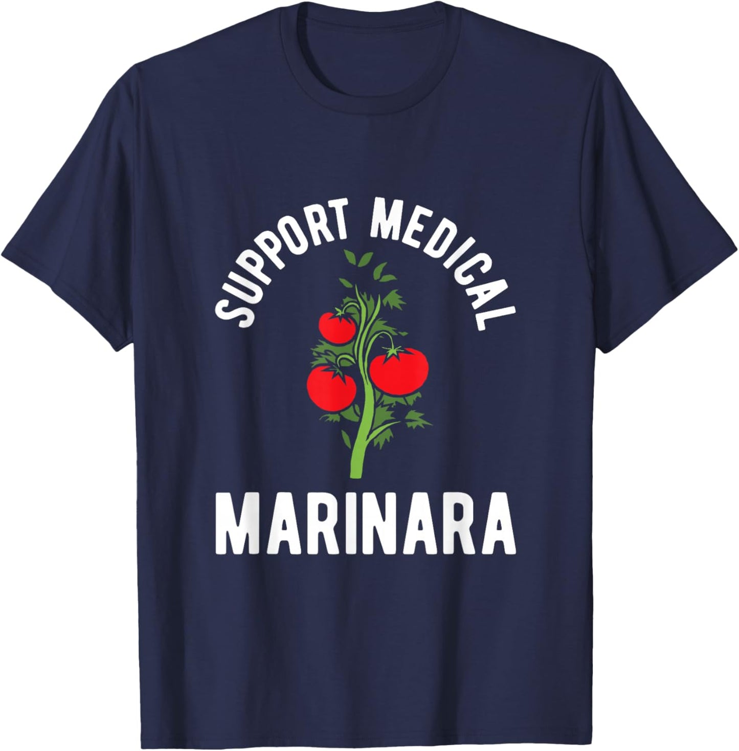 Support medical Marinara funny Italian pasta sauce T-Shirt - T-Shirt | Navy