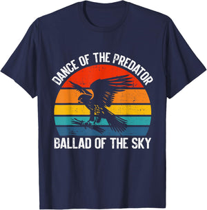 Dance of the Predator Ballad of the Sky Falconry T-Shirt - T-Shirt | Navy