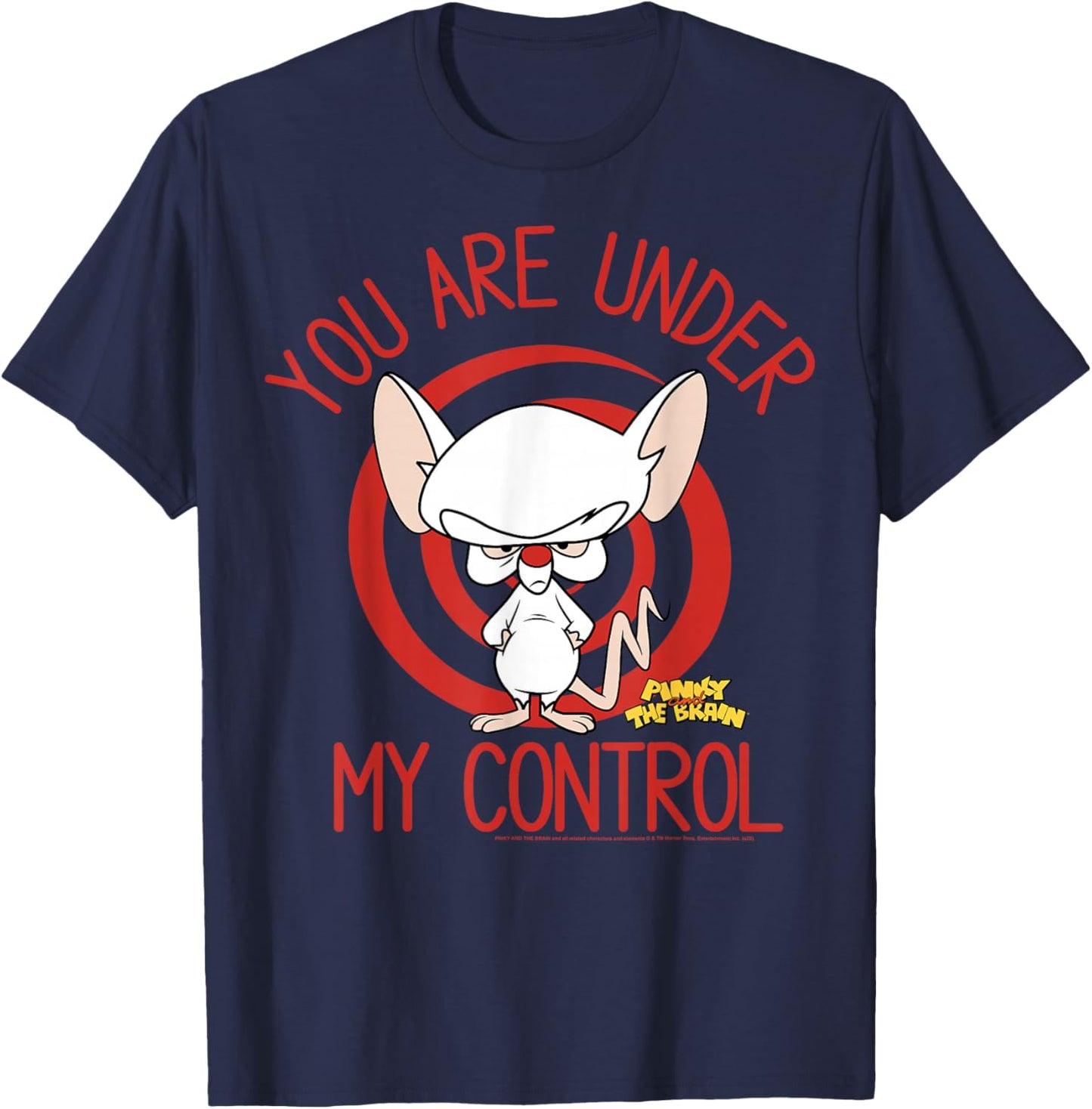Pinky and The Brain You are Under My Control T-Shirt - T-Shirt | Navy