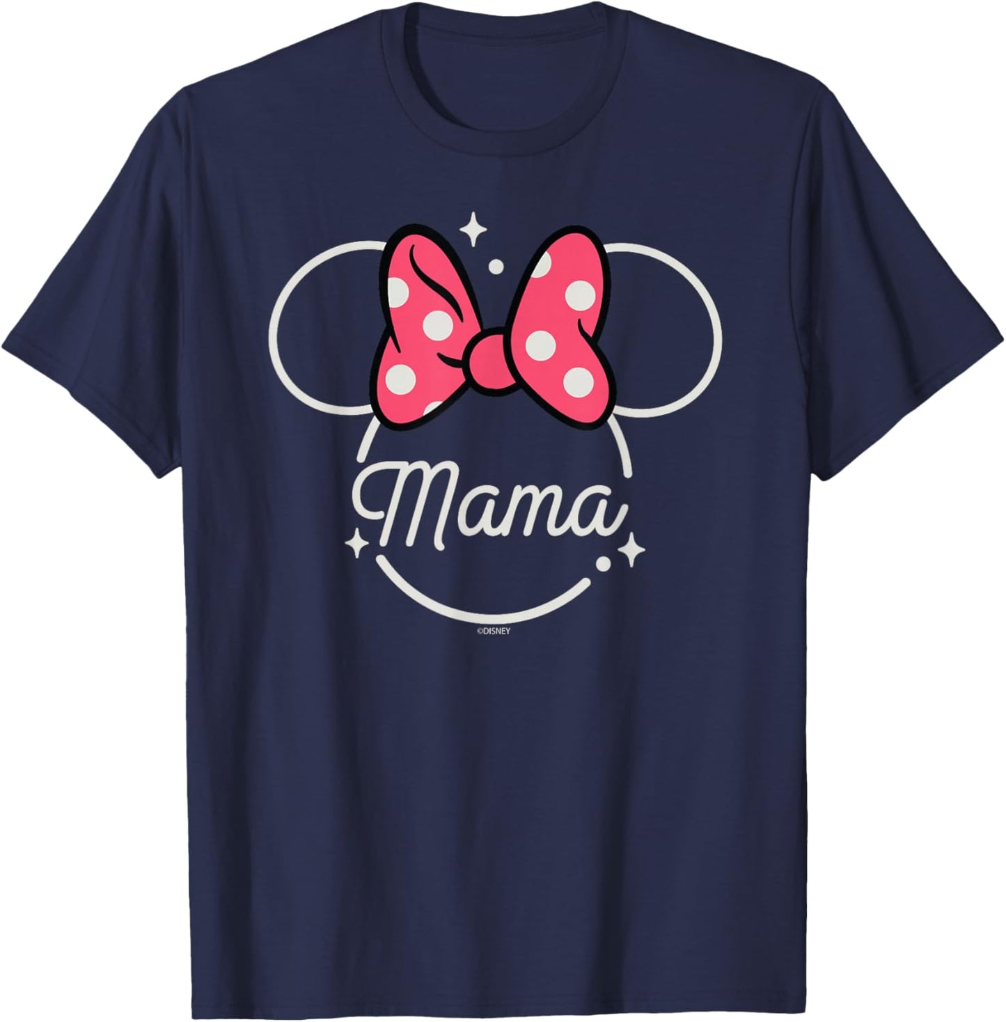 Disney Minnie Mouse Mama Head Icon Magic Mother’s Day T-Shirt - T-Shirt | Navy