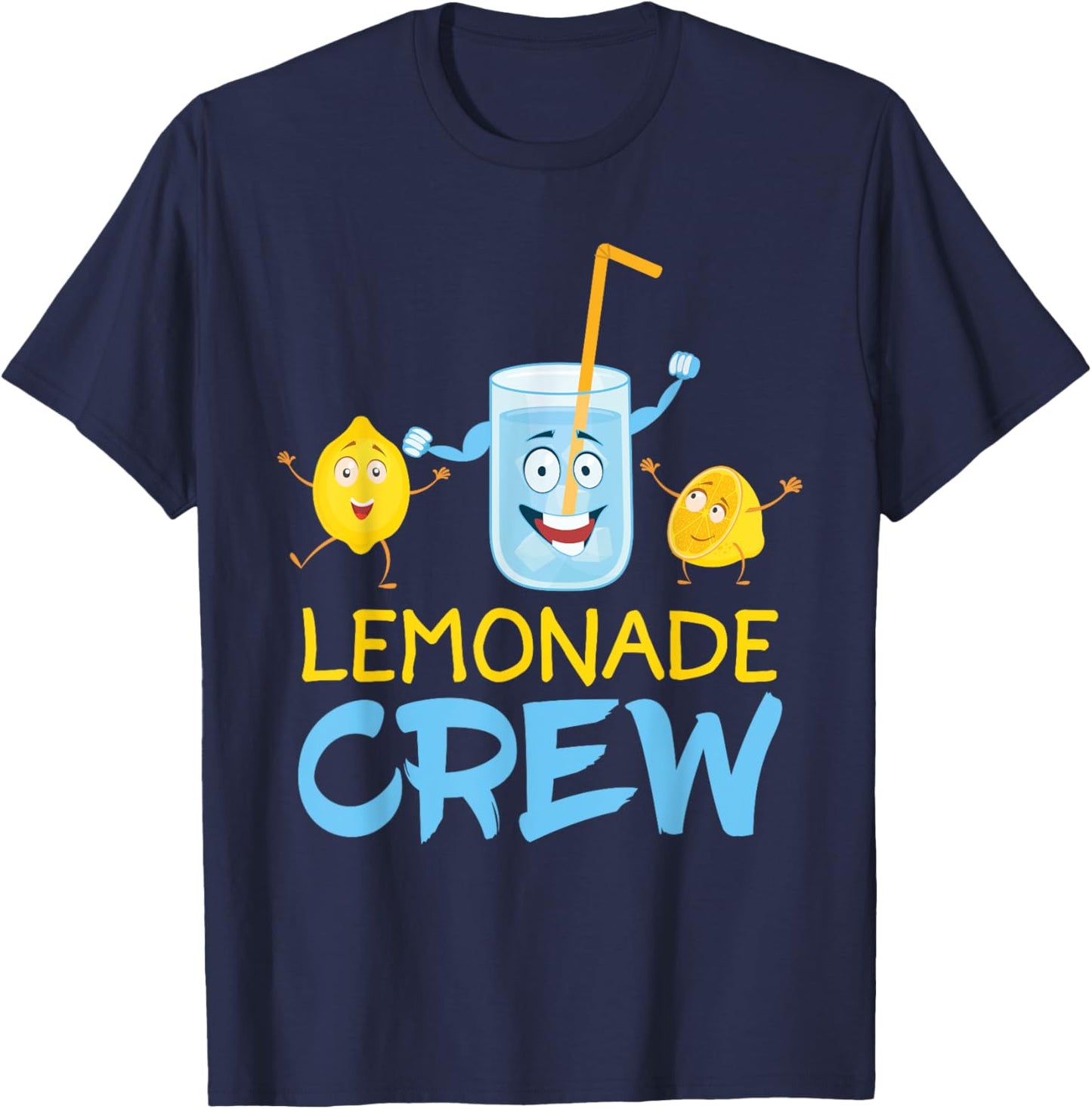 Lemonade Crew Lemon Boss Juice Stand Gift T-Shirt - T-Shirt | Navy