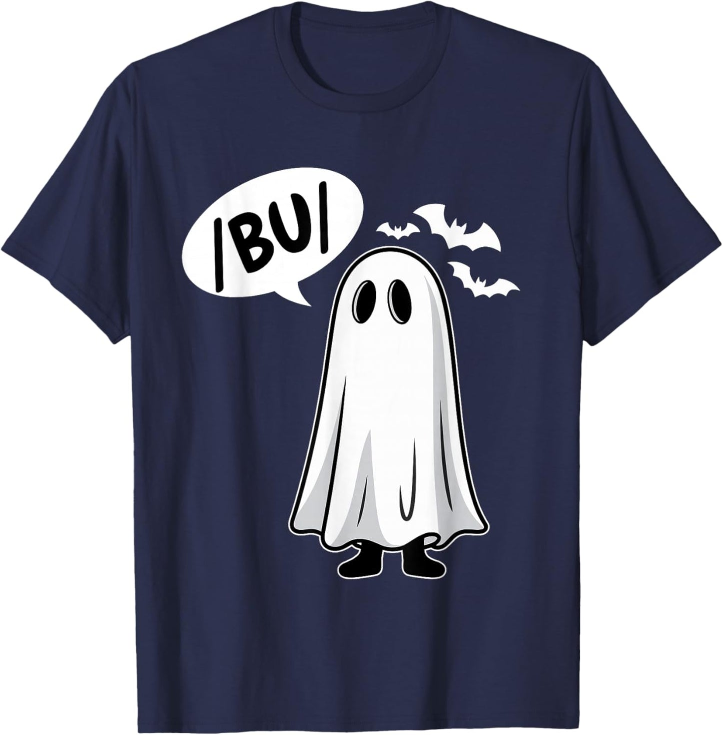 Halloween Speech Therapy Trick or Speech Retro SLP Ghost Boo T-Shirt - T-Shirt | Navy
