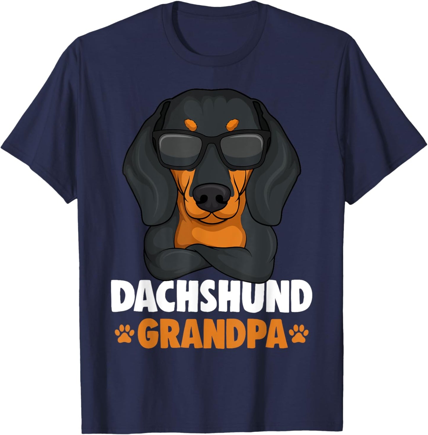 Dachshund Grandpa Weenie Dog Weiner Dog T-Shirt - T-Shirt | Navy