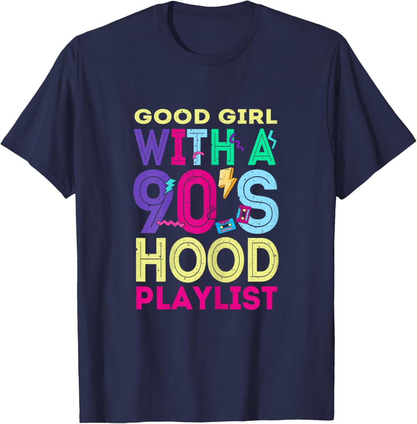 R&B Artist girls Vintage 90 s r and b graphic T-Shirt - T-Shirt | Navy