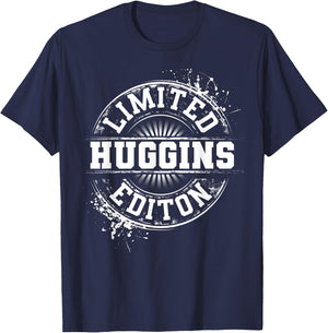 HUGGINS Funny Surname Family Tree Birthday Reunion Gift T-Shirt - T-Shirt | Navy