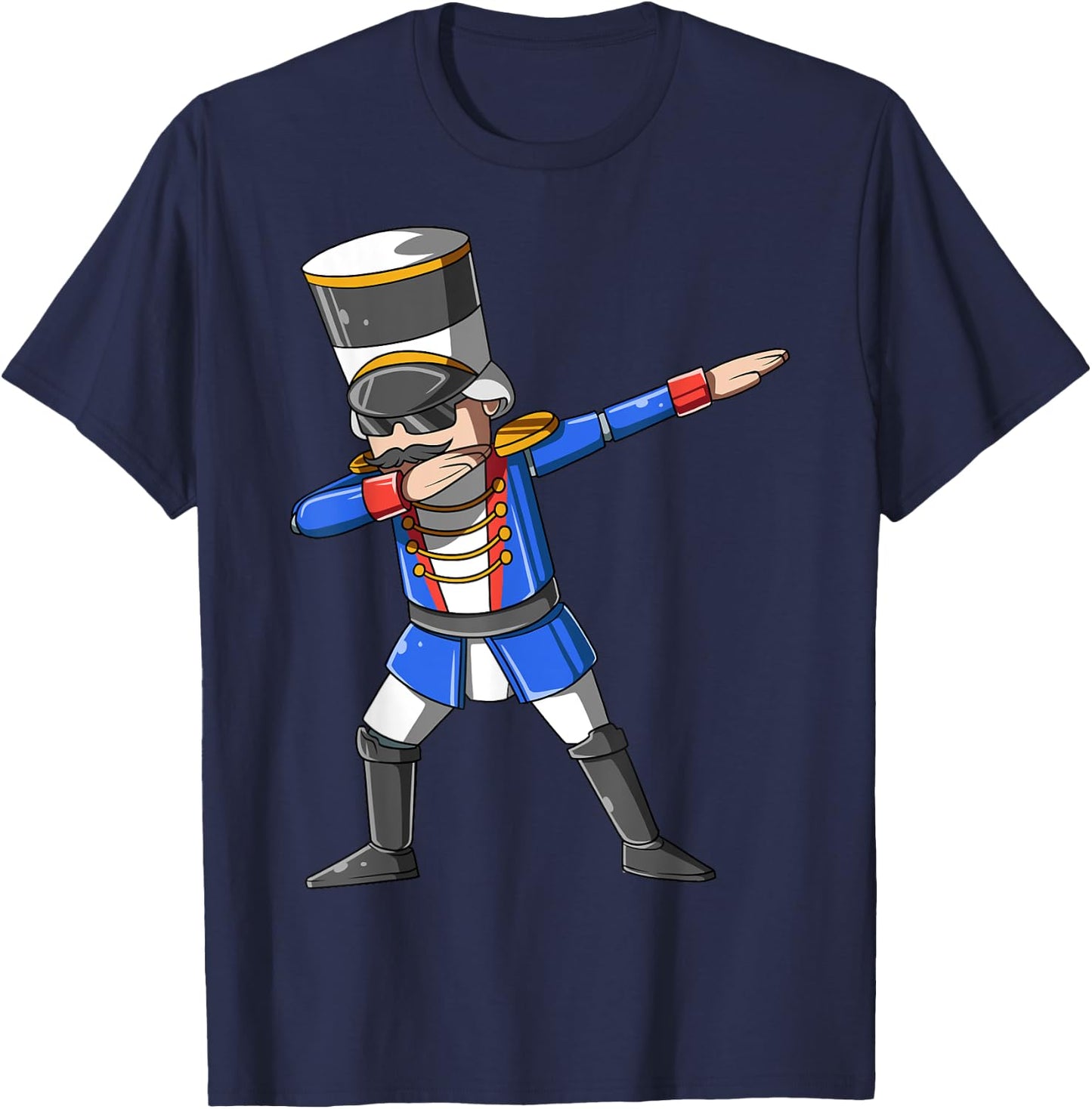 Dabbing Nutcracker Christmas Themed Gift Nutcracker Dancers T-Shirt - T-Shirt | Navy
