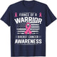Fiance Of A Warrior Breast Cancer Awareness Fiance T-Shirt - T-Shirt | Navy