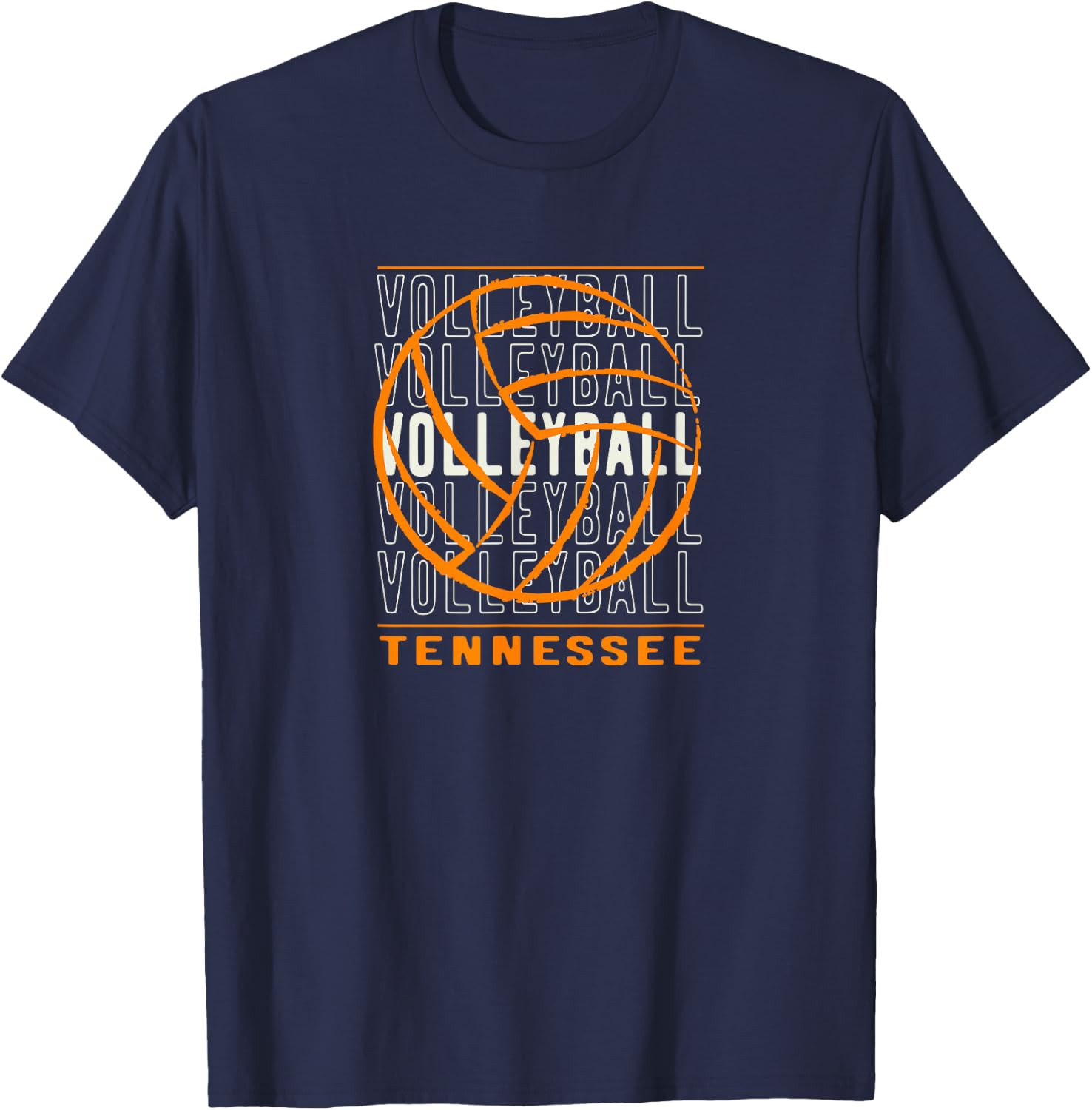 Volleyball Tennessee T-Shirt - T-Shirt | Navy